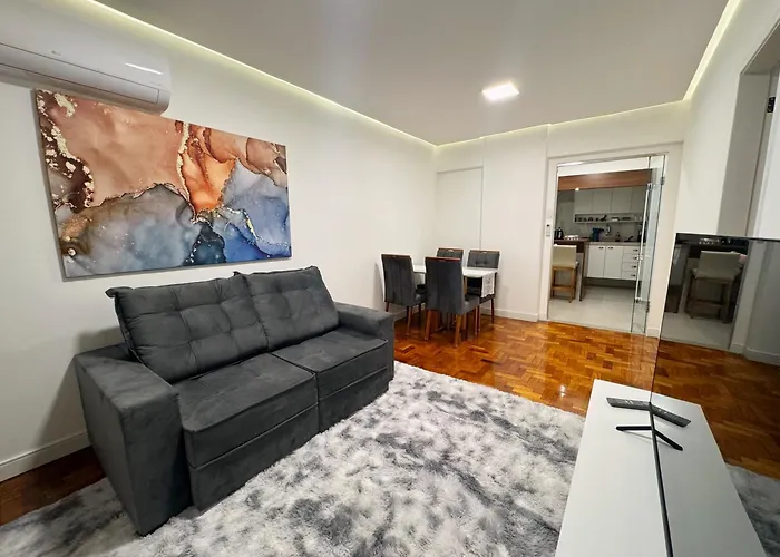 Apt Copacabana 3 Quartos A 2Min Da Praia Andando